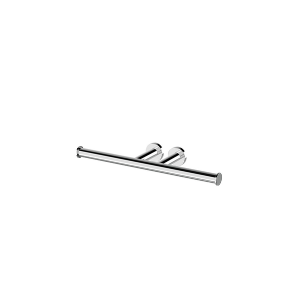 Streamline Axus Double Toilet Roll Holder With Two Wall Fixing Points - Brushed Brass PVD