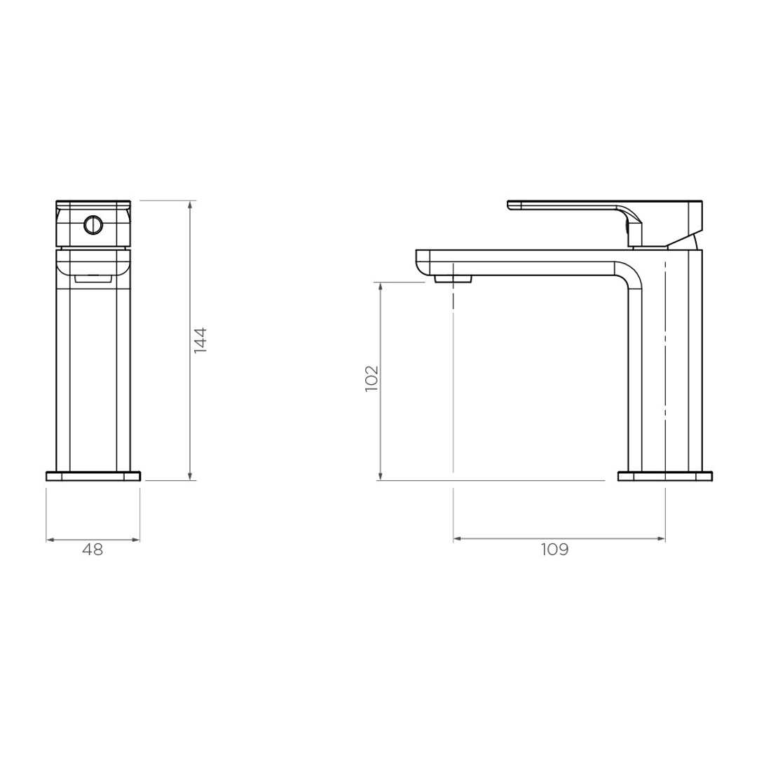 Streamline Eneo Basin Mixer Matte Black