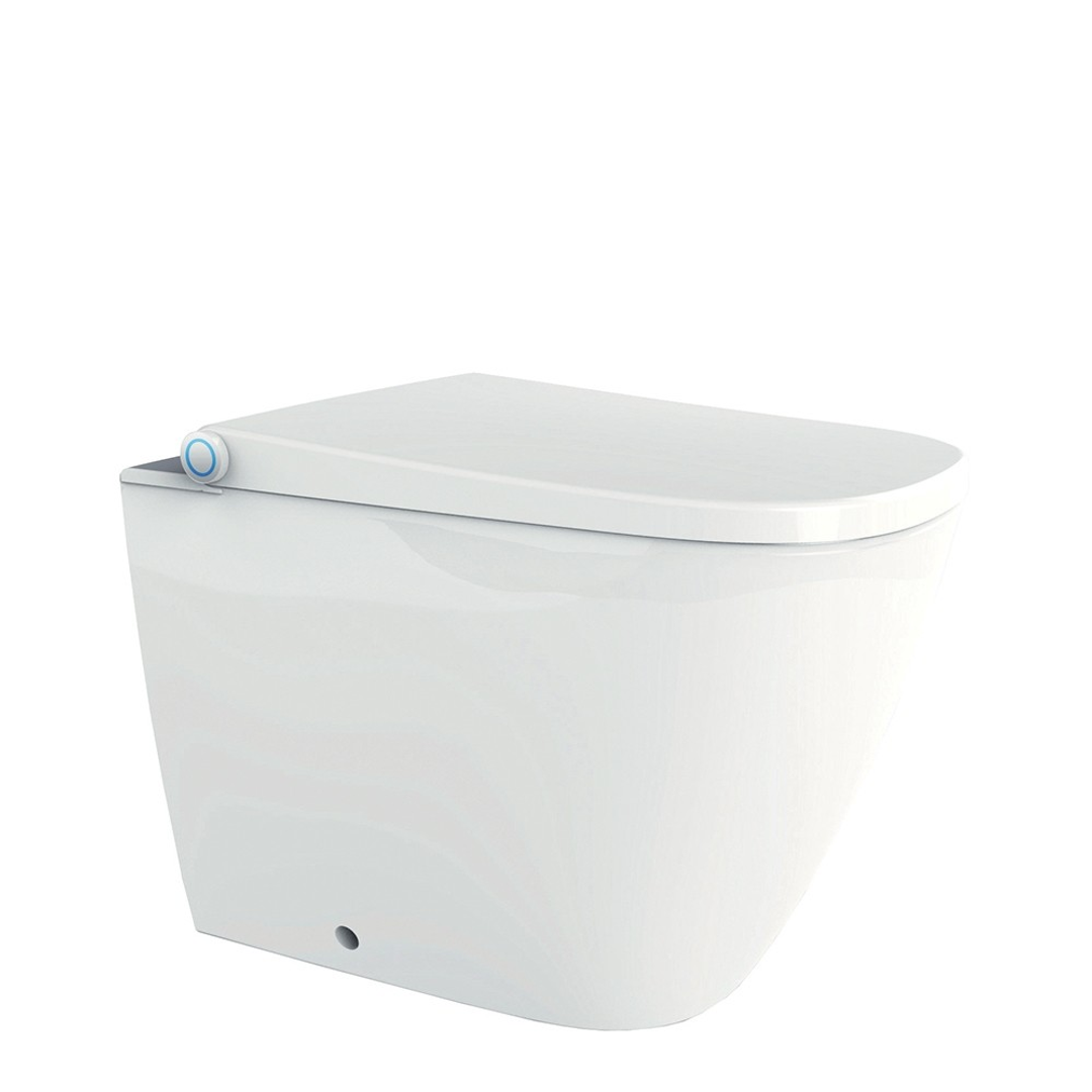 STREAMLINE NEION SQUARE WALL FACED INTELLIGENT TOILET WITH REMOTE