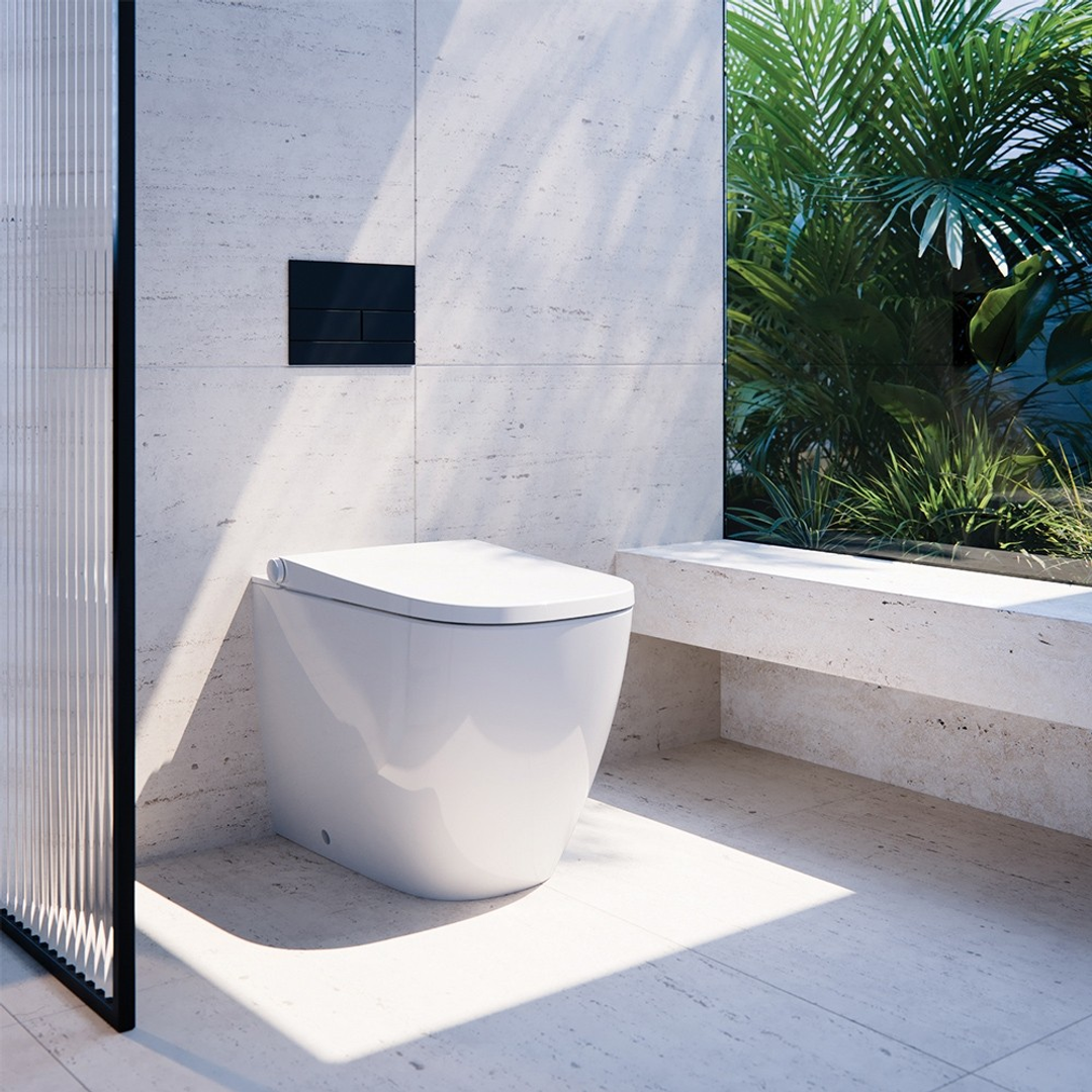 STREAMLINE NEION SQUARE WALL FACED INTELLIGENT TOILET WITH REMOTE