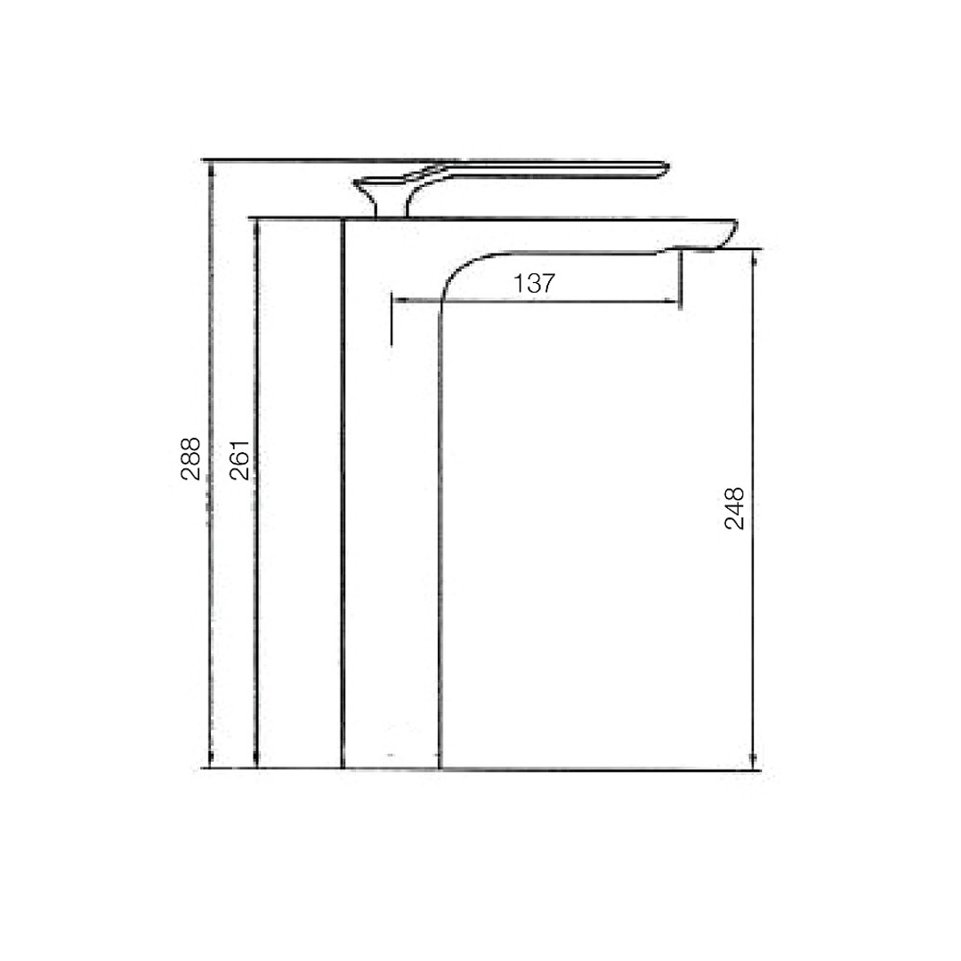 Synergii Extended Height Basin Mixer Brushed Brass By Streamline