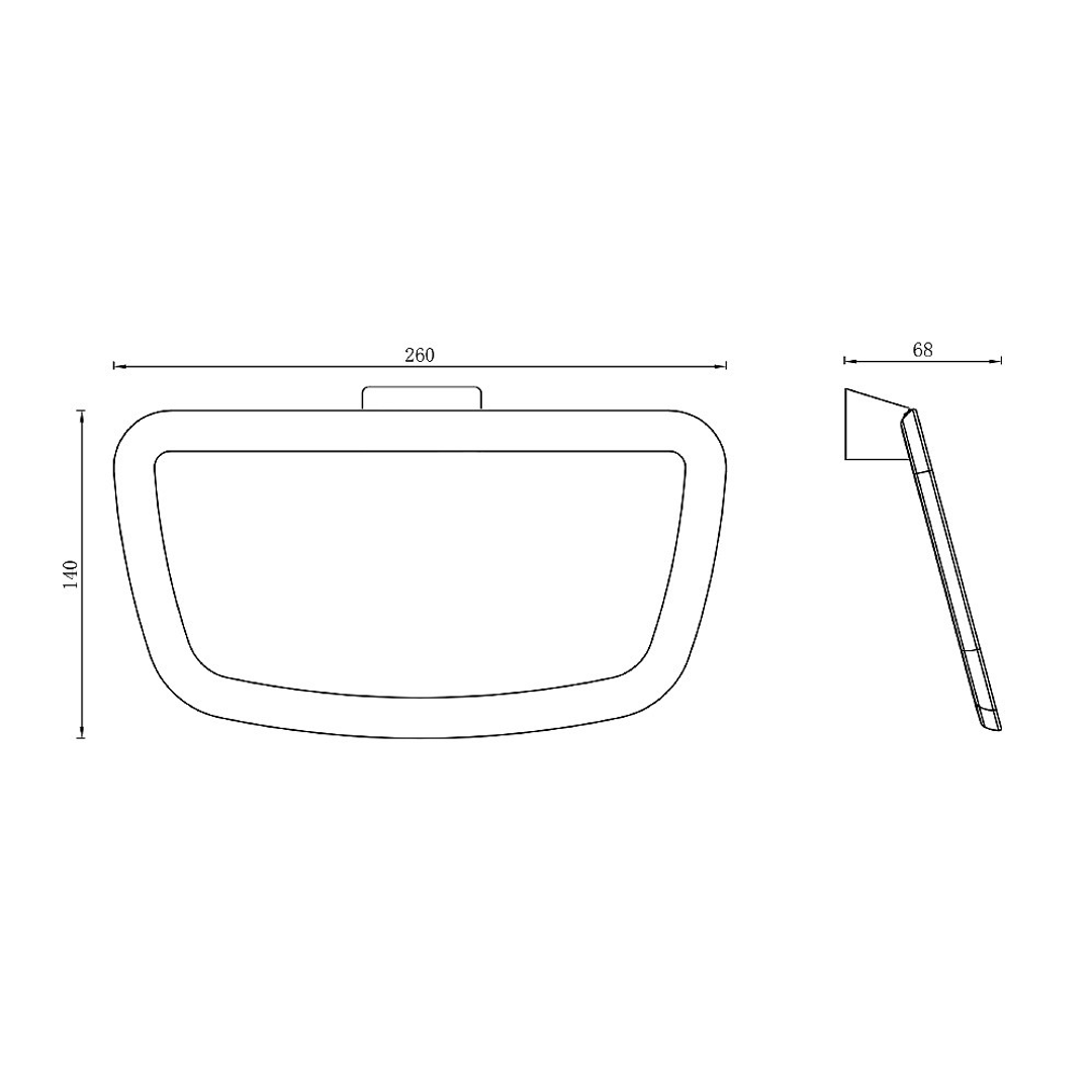 Streamline Synergii Towel Ring White/Chrome