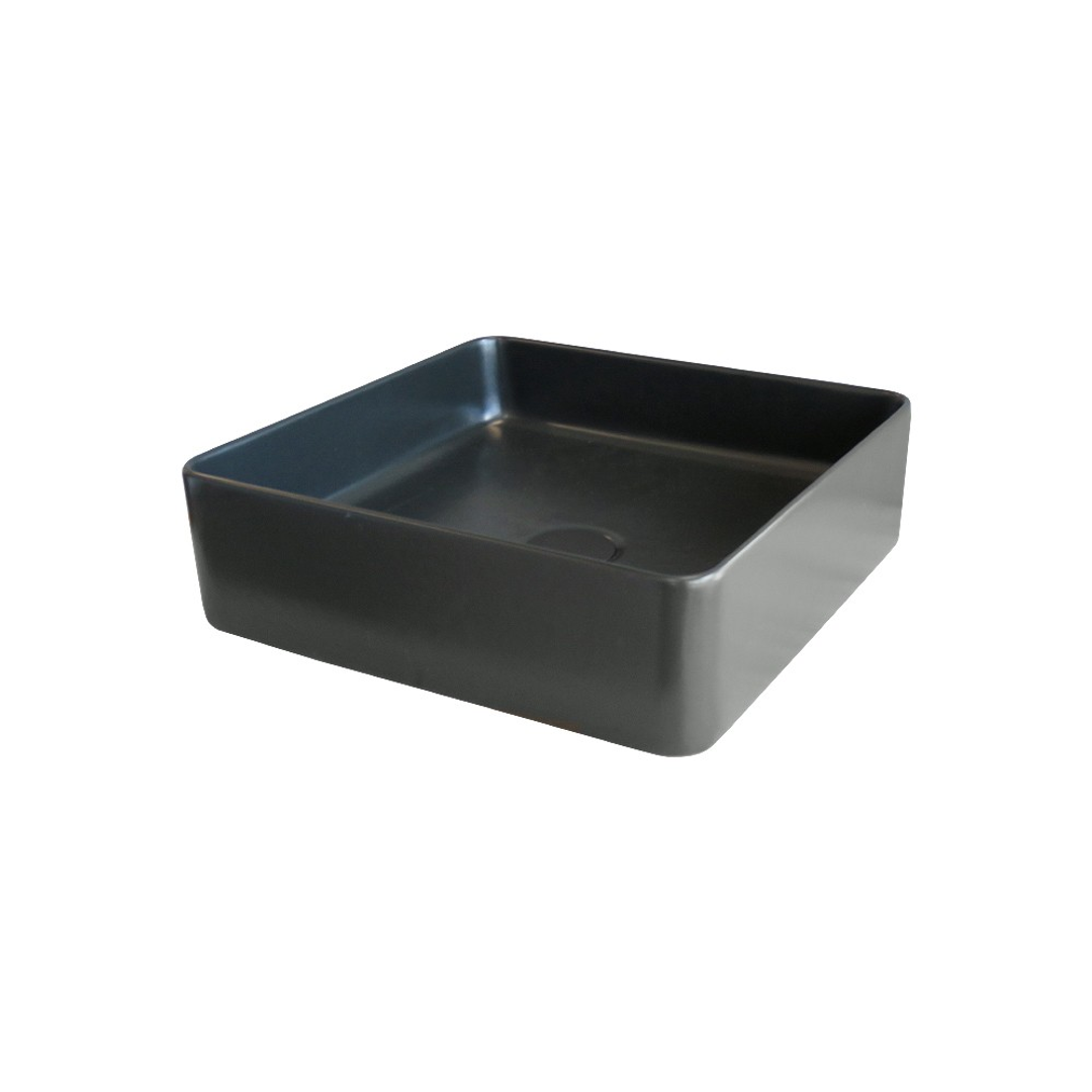 Streamline Arcisan Xoni 400 Thin Square Above Counter Basin - Matt Black