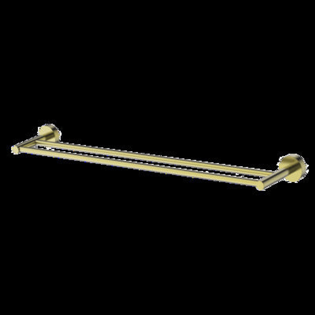 Gareth Ashton Double Towel Rail 760mm Brushed Brass Pdtr-Bb