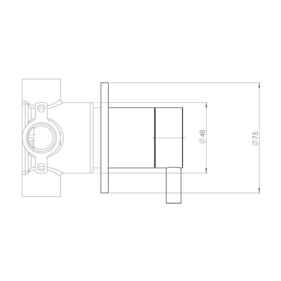 Streamline Arcisan Universal In Wall Body For 3 Way Diverter Arb5144
