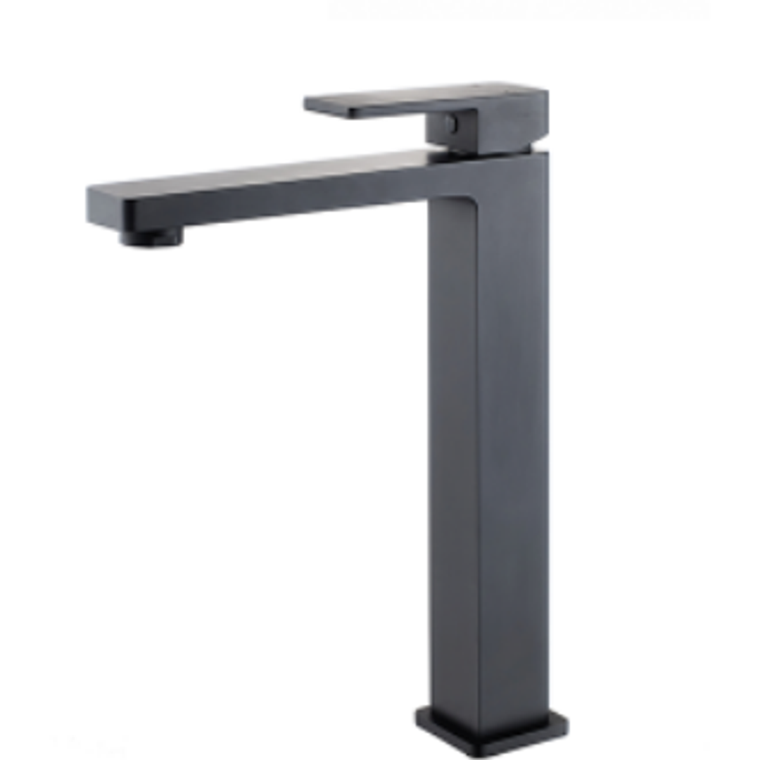 Bella Vista Milos Tall Basin Mixer Black