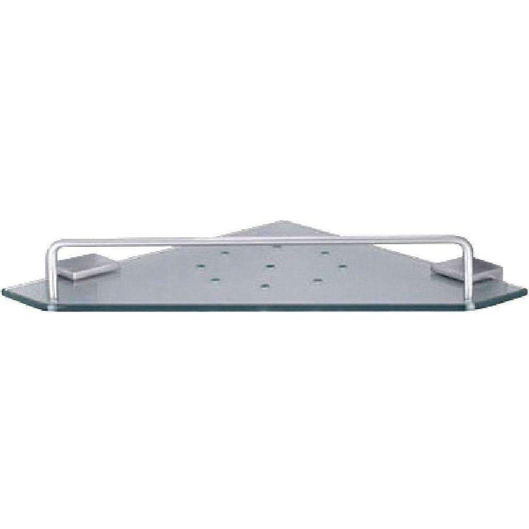 Fienza Modena Single Corner Glass Shelf Chrome