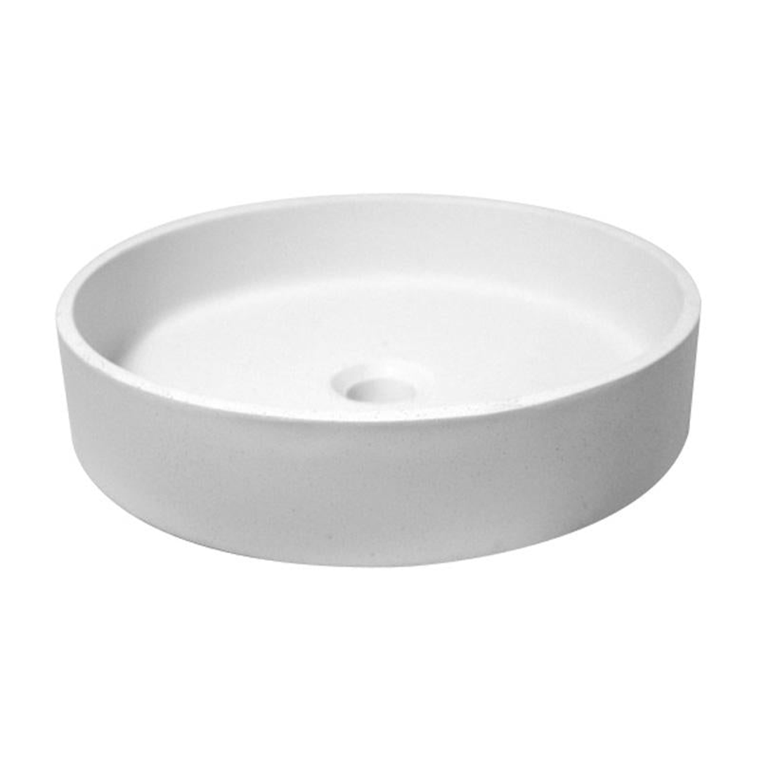 Mykonos Round Solid Surface Basin White