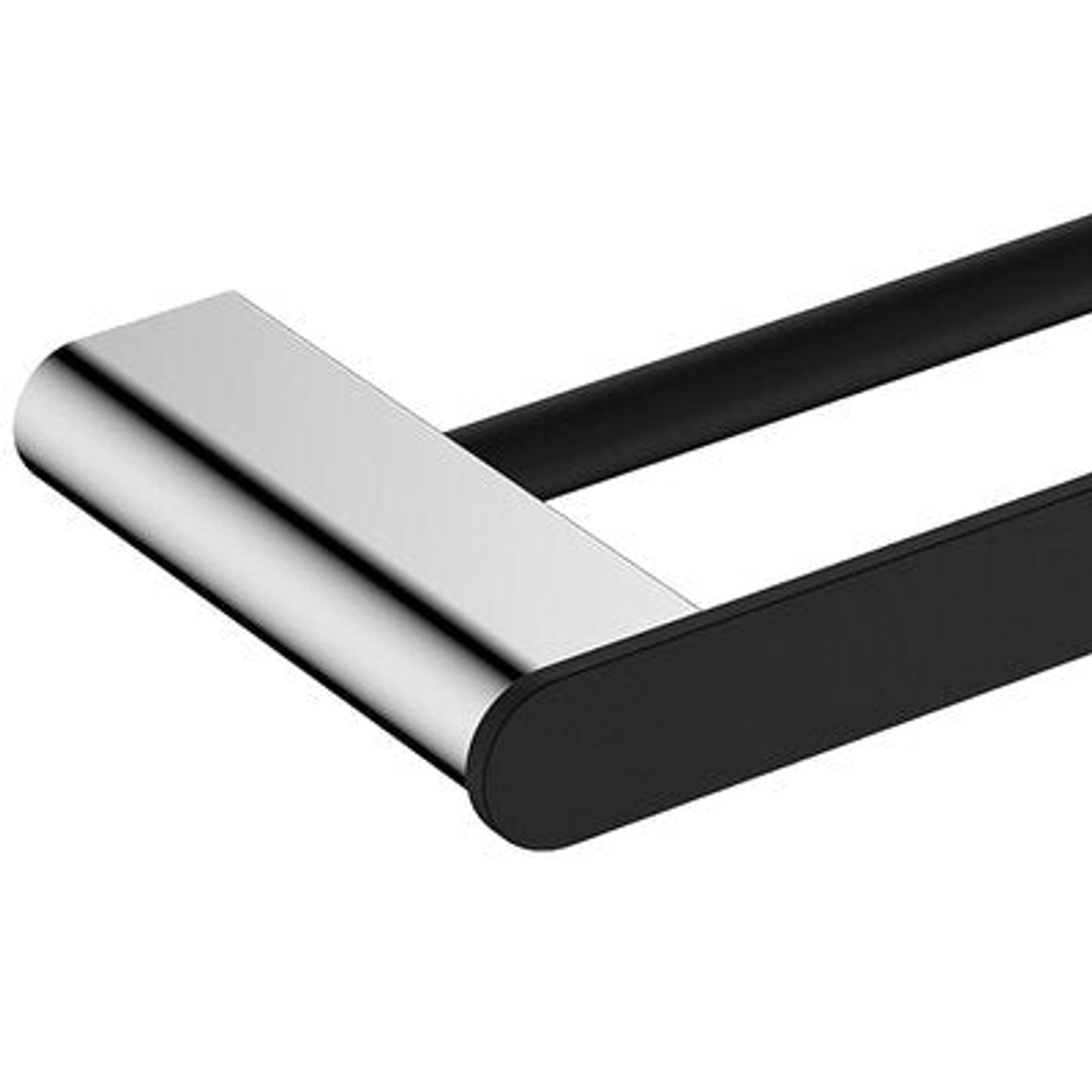 Lincoln Black And Chrome Double Towel Rail(Fienza P#:86008600)