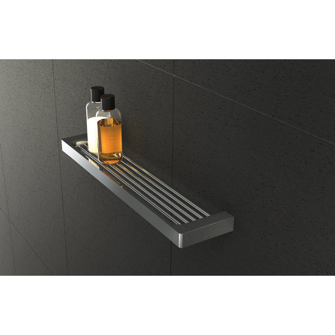 Phoenix Gloss Shower Shelf-Chrome 465mm