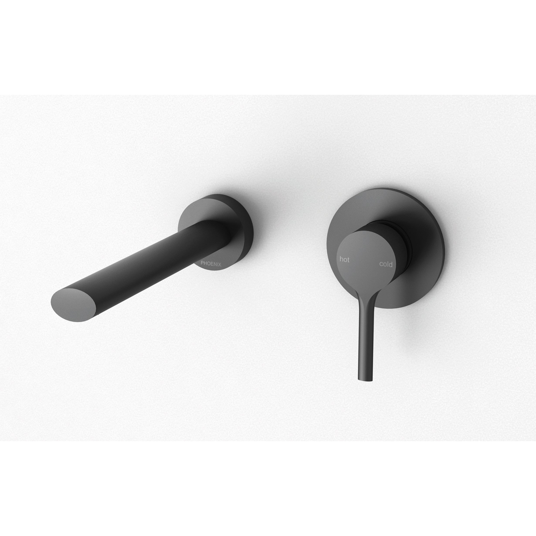 Phoenix Vivid Slimline Oval Basin Outlet Matte Black Vv774 Mb