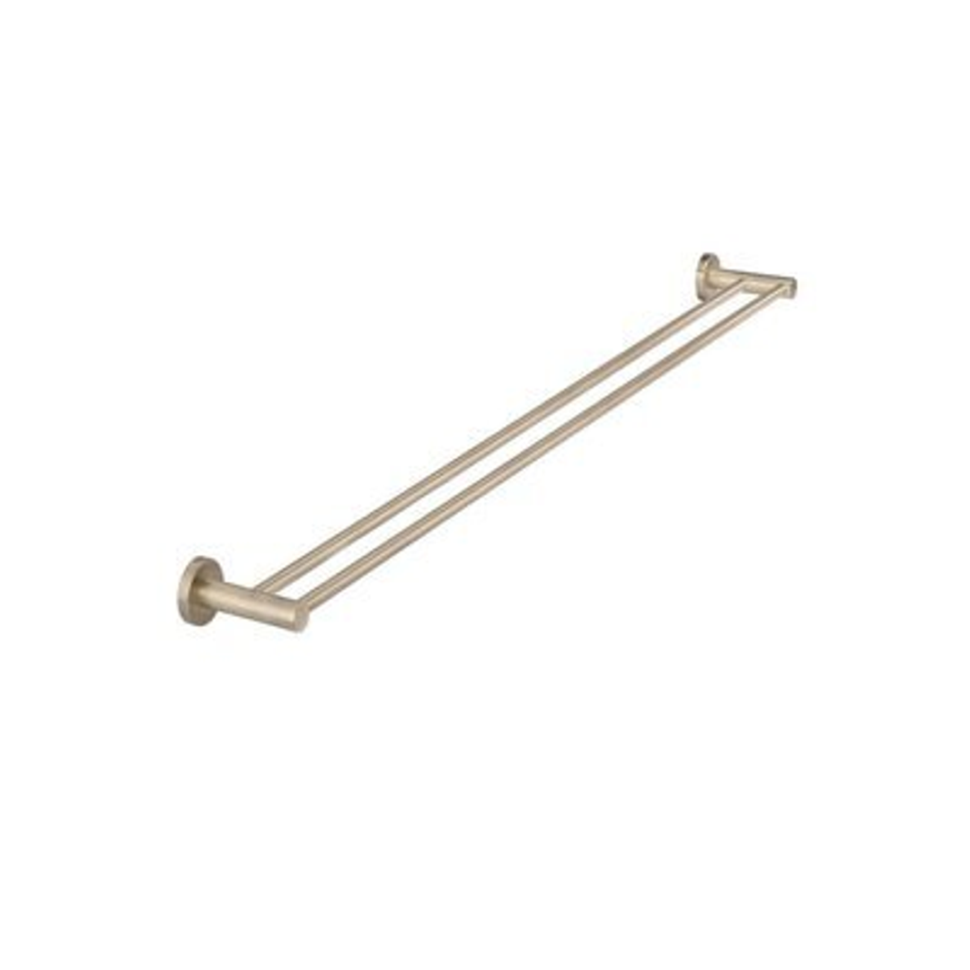 Meir Round Double Towel Rail 900Mm Champagne