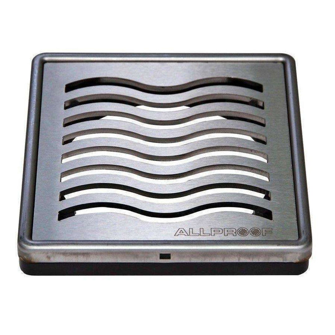 Allproof Elegance 100mm Cyclone S/S 3 Wave Floor Grate