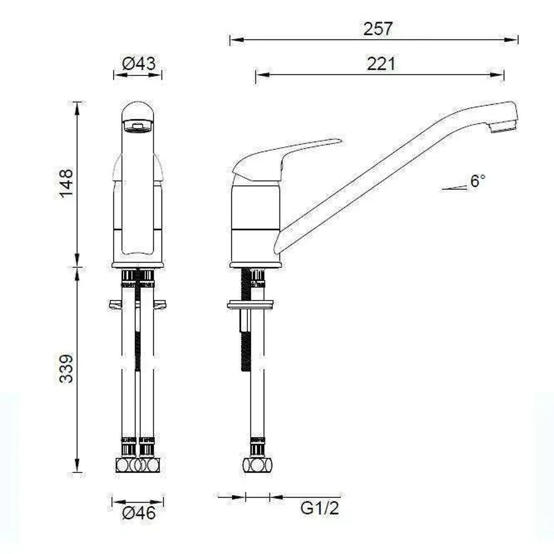 Abey Mix Master Kitchen Mixer - Burdens Plumbing