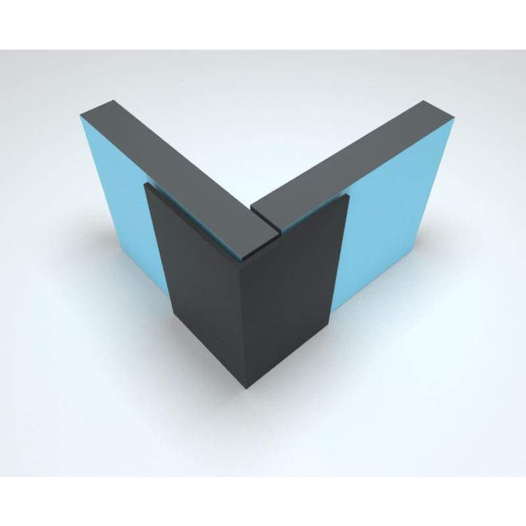 Mr. Wet Wall L Angle Trim 2400Mm Black