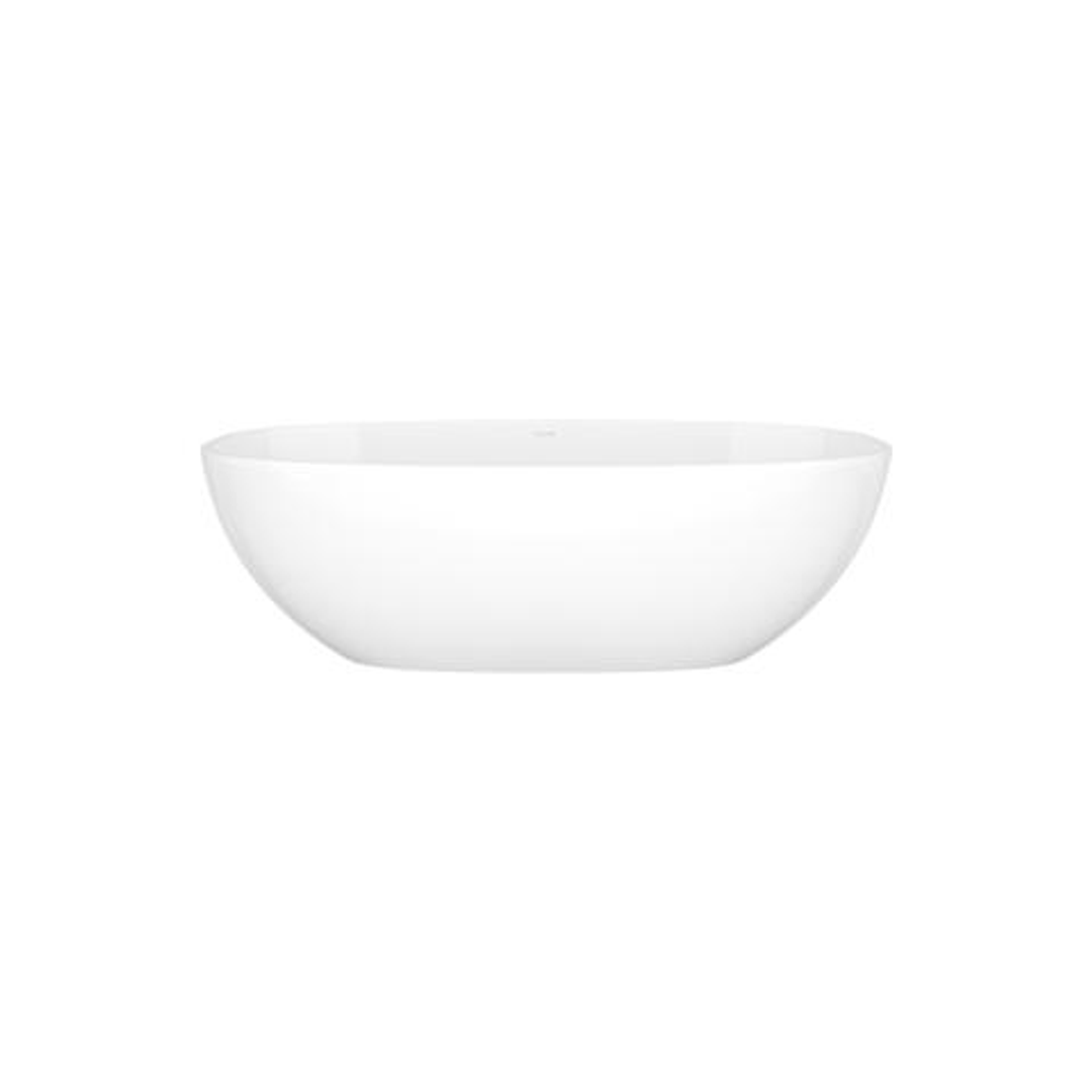 V+A Barcelona 2 Freestanding Bath With Void No Overflow Quarrycast White 1700mm