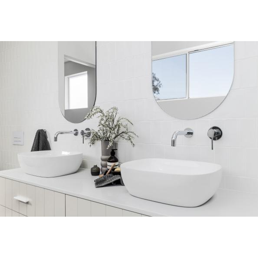 Meir Round Chrome Wall Mixer