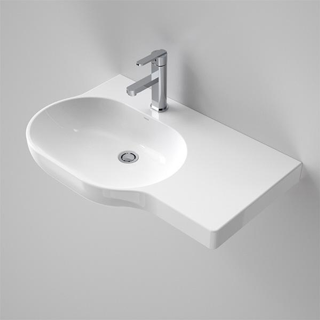 Caroma Opal 720 Wall Basin Left Hand White 0 Tap Hole