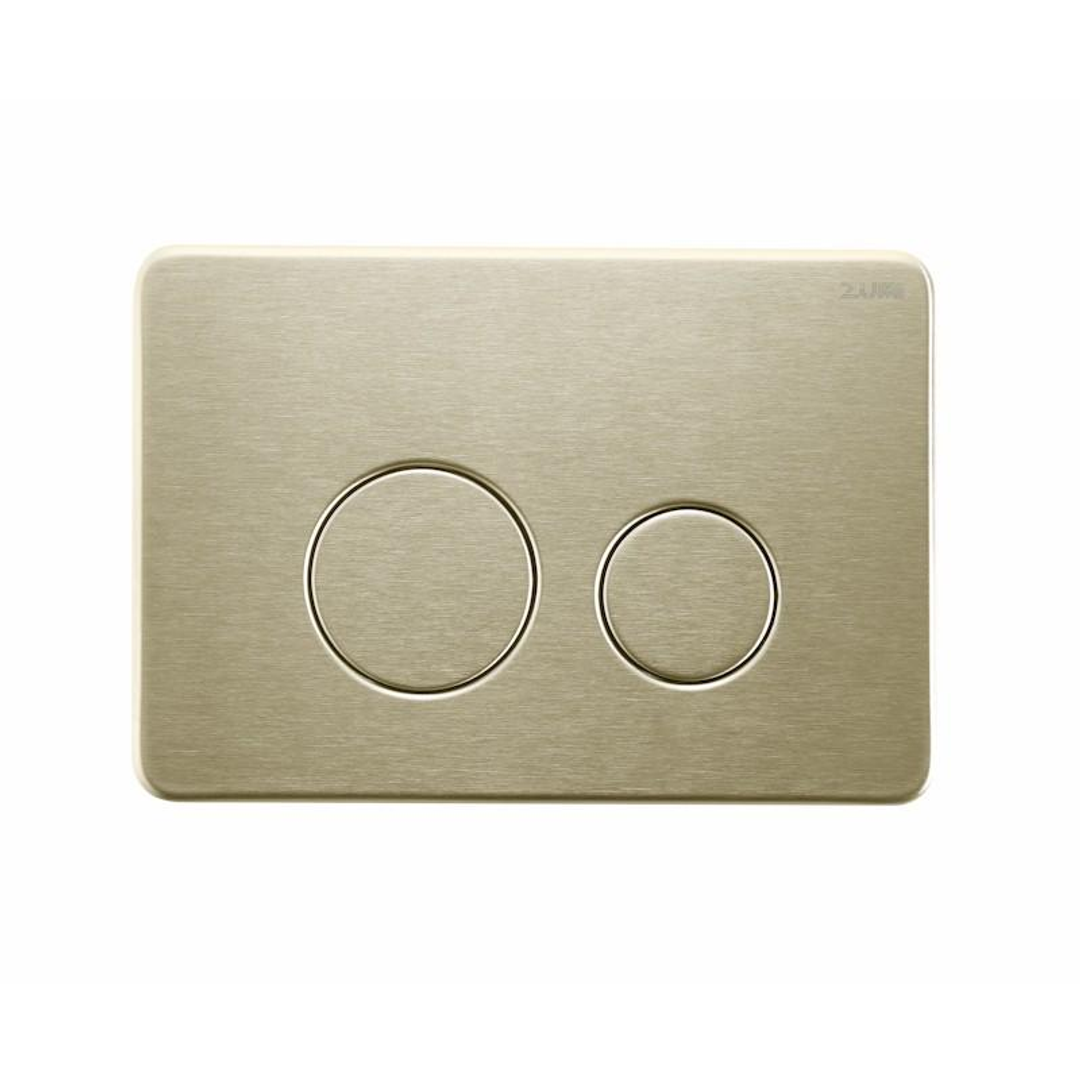 Zumi Java Round Stainless Steel Flush Plate Brushed Gold