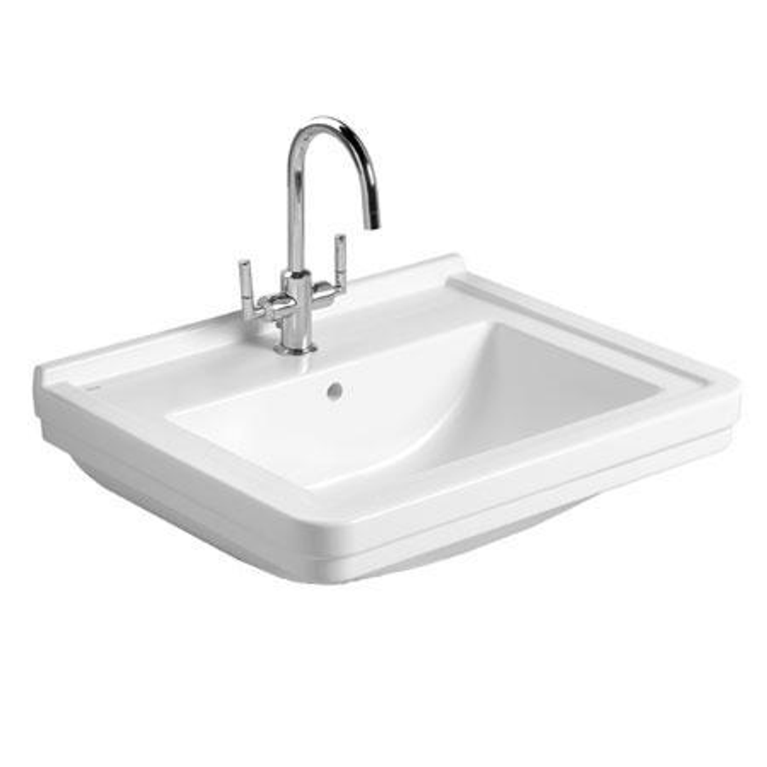 Noble Wall Hung Basin 60X50 With Waste 1 Tap Hole(Streamln P#:12040)