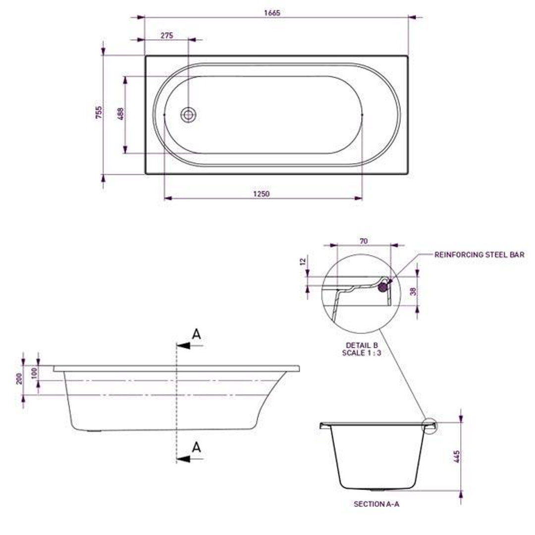 Turin Santai 10 Jetss White 1790mm