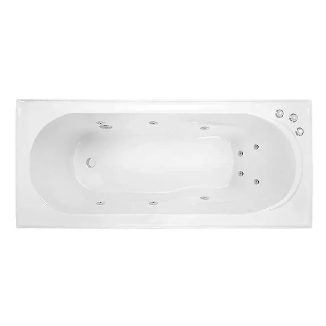 Adatto Santai 10 Jetss White 1510mm - Burdens Plumbing