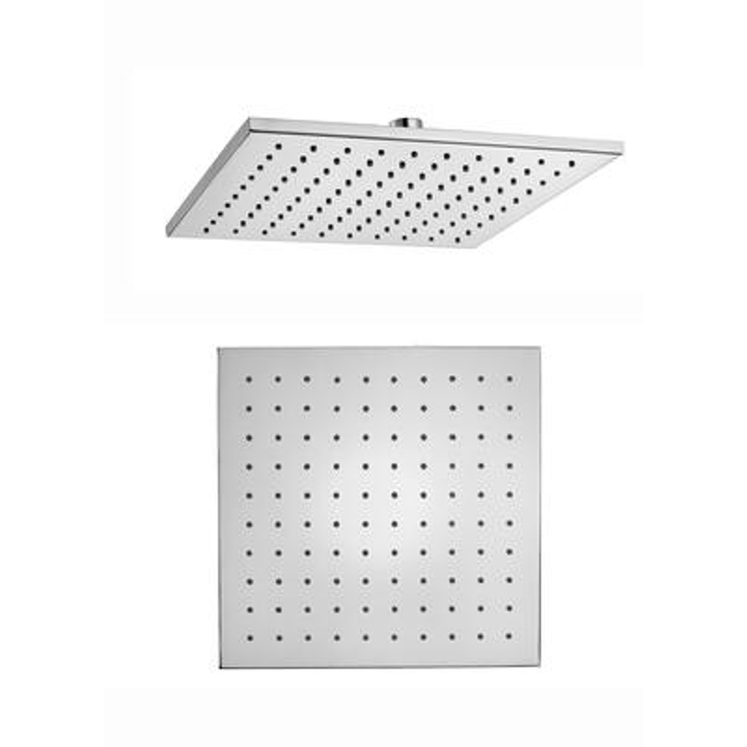 Aquas Air Brass Overhead Shower 250mm Square Chrome