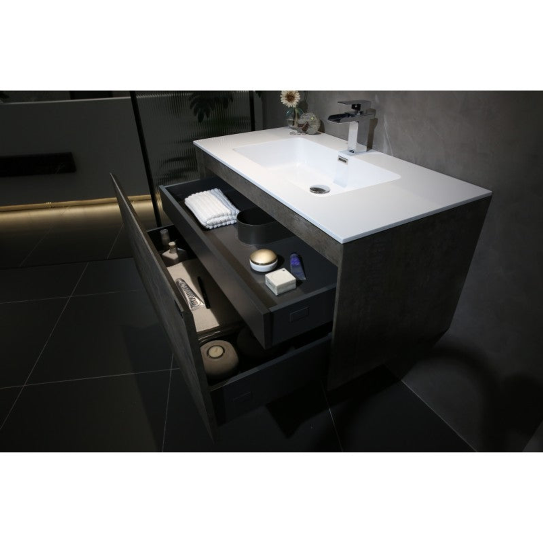 Belbagno Prado Mable Oak 750mm Wall Hung Vanity 750 X 480 X 450