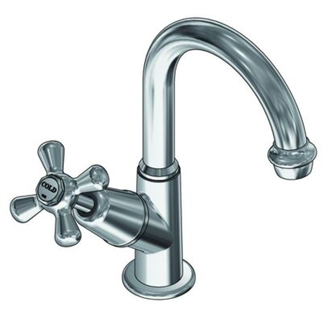 Ram Merino Swivel Pillar Tap White & Chrome