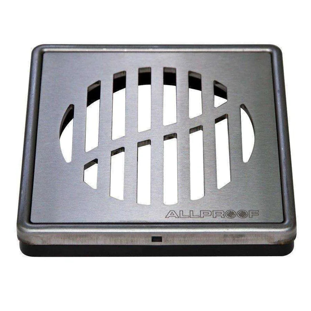 Allproof Elegance 100mm Cyclone S/S 2 Cross Floor Grate - Burdens Plumbing