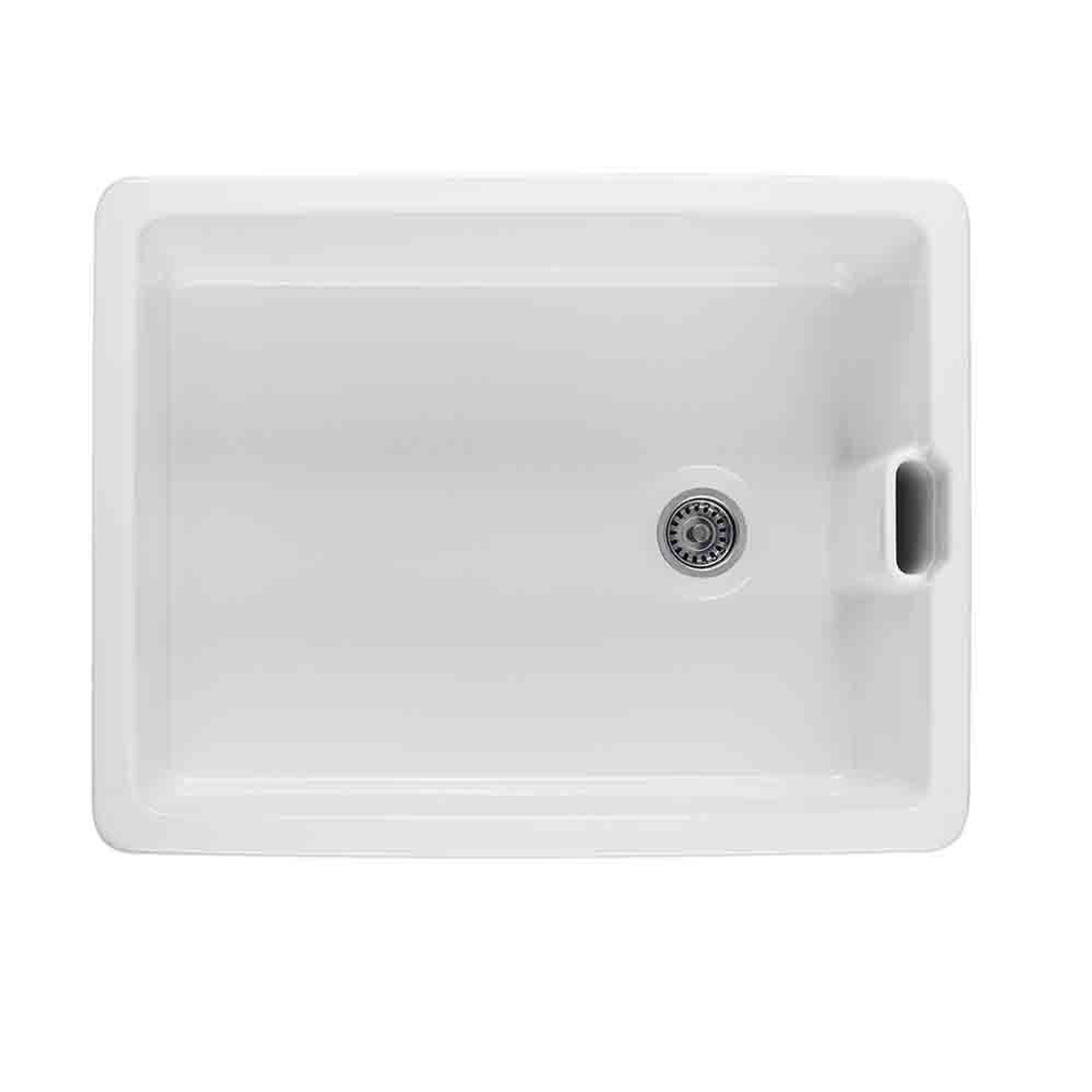 T&H Belfast 60 X 46 Fine Fireclay Butler Sink With Internal Overflow