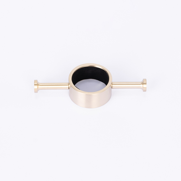 Radiant Brushed Nickel Vertical 950Mm Round Non Heated Single Bar Towel Rail