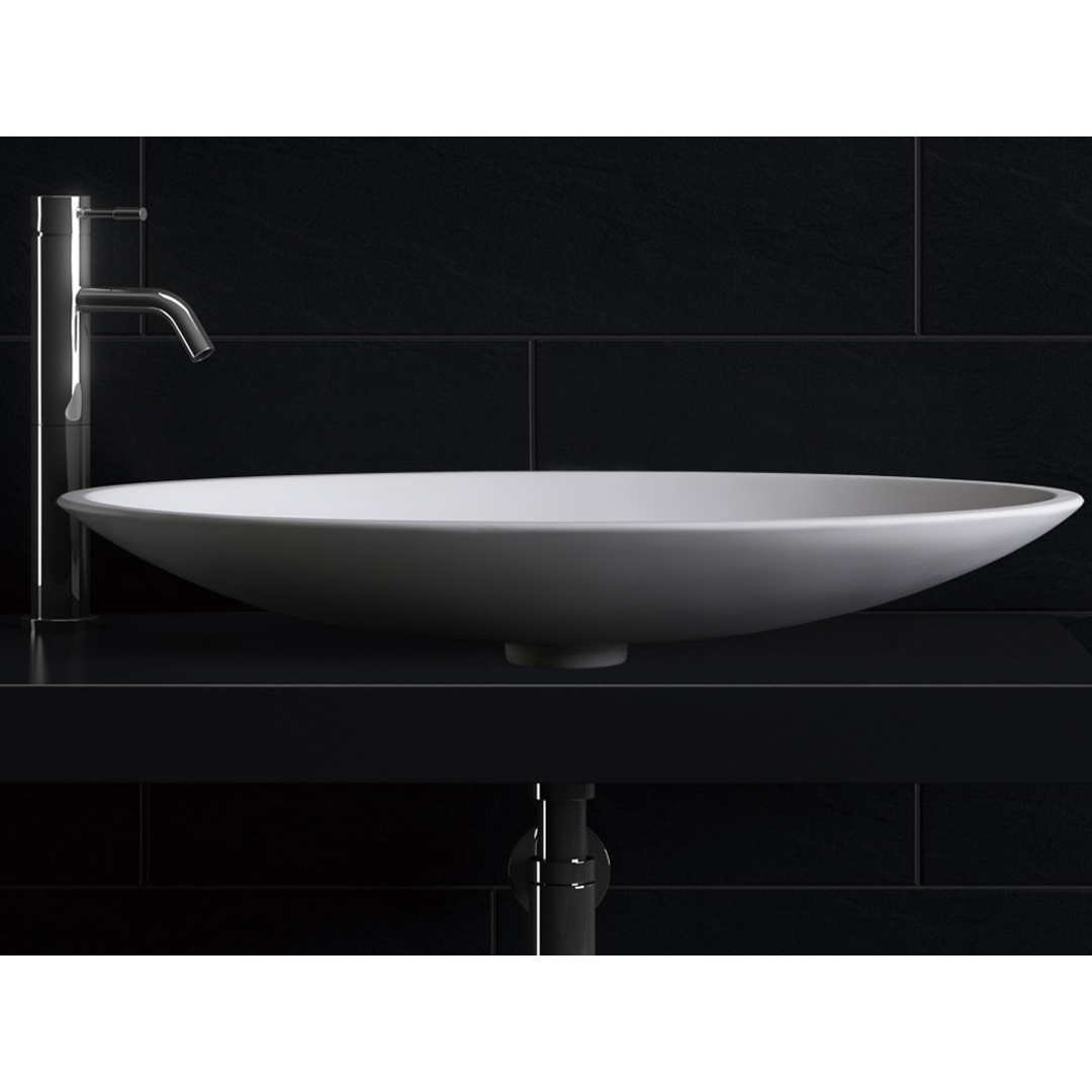 Kaskade Ina Stone Basin Matte White