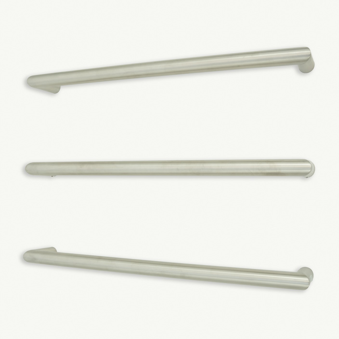 Radiant Heated Single Towel Rail 650 X 90 Brushed S/S