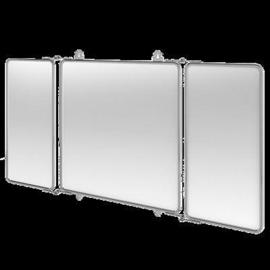 Arcade Three Fold Mirror Chrome