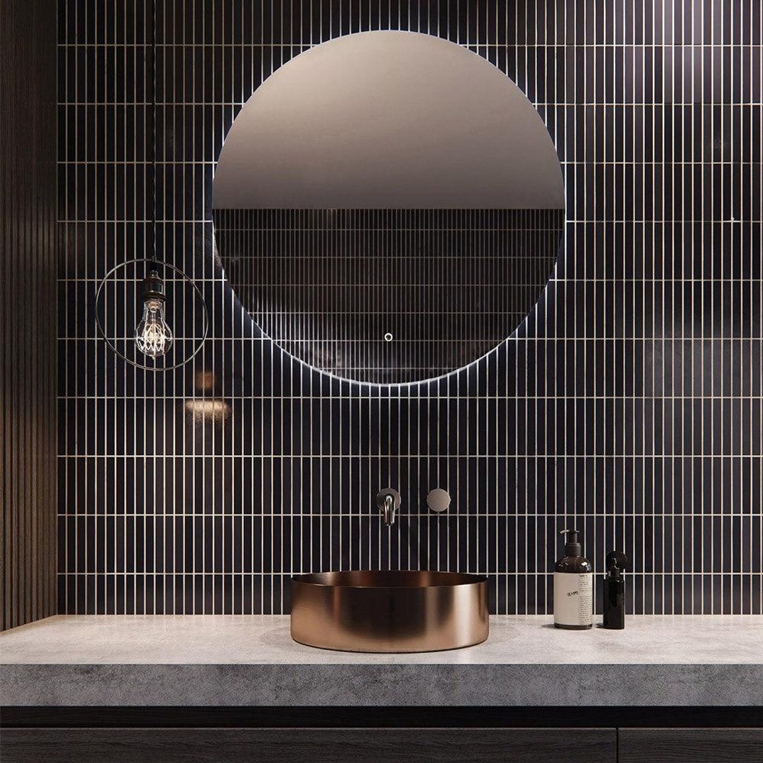 Arcisan Plaza Round Mirror Backlight Touch Switch Demister 850mm