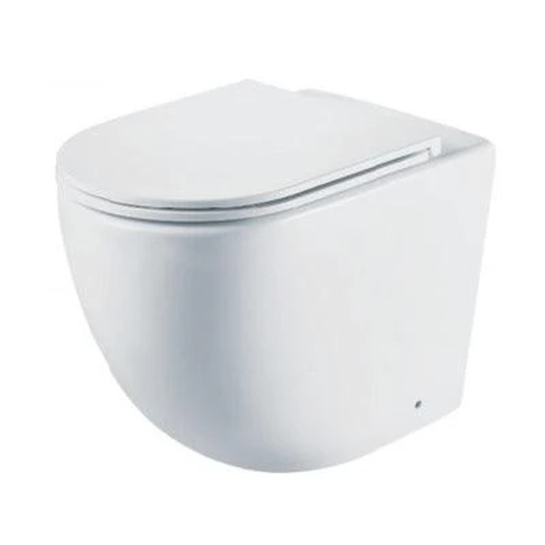 Aspire Urban II Wf Inwall Suite Square Tone On Tone Button Cistern Seat & Pan Matte Black