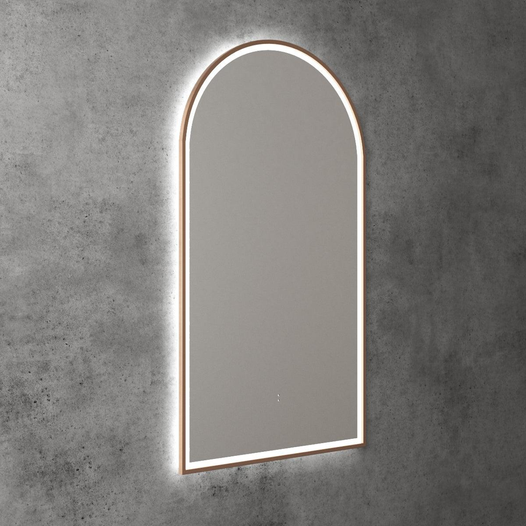 Aulic Canterbury Arch Led Mirror 500X900X30mm Matte White