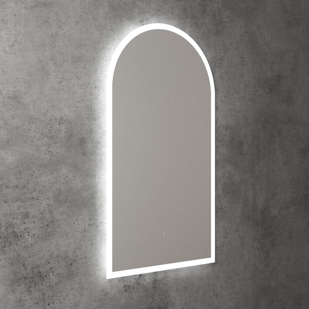 Aulic Canterbury Arch Led Mirror 500X900X30mm Gun Metal