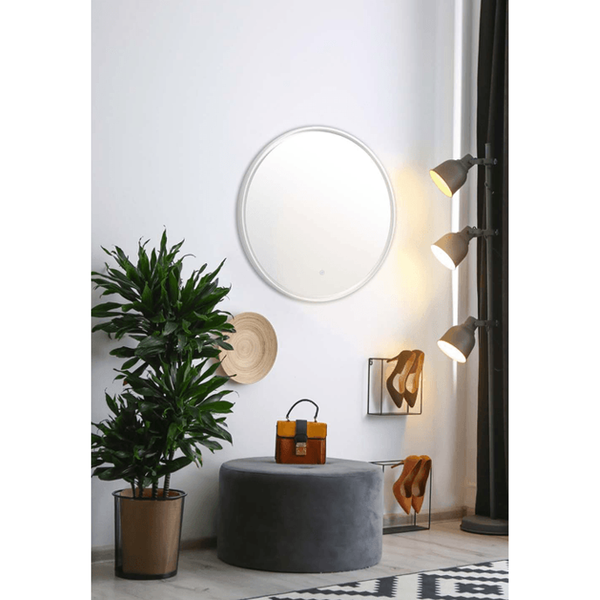Belbagno Marmo Led Round Mirror