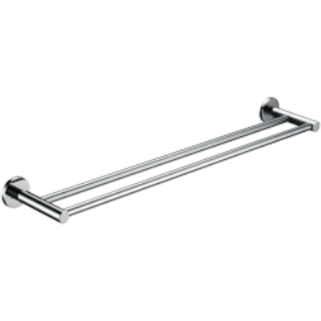 Bella Vista Mica Double Towel Bar 600mm Chrome
