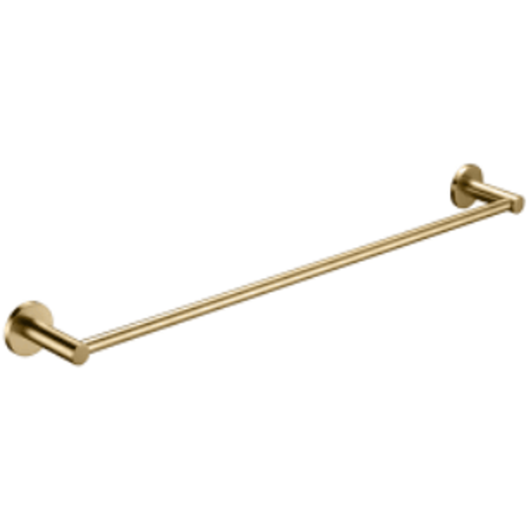 Bella Vista Mica Single Towel Bar 600mm Brushed Gold