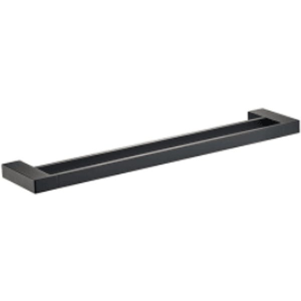 Bella Vista Milos Double Towel Rail 400mm Black