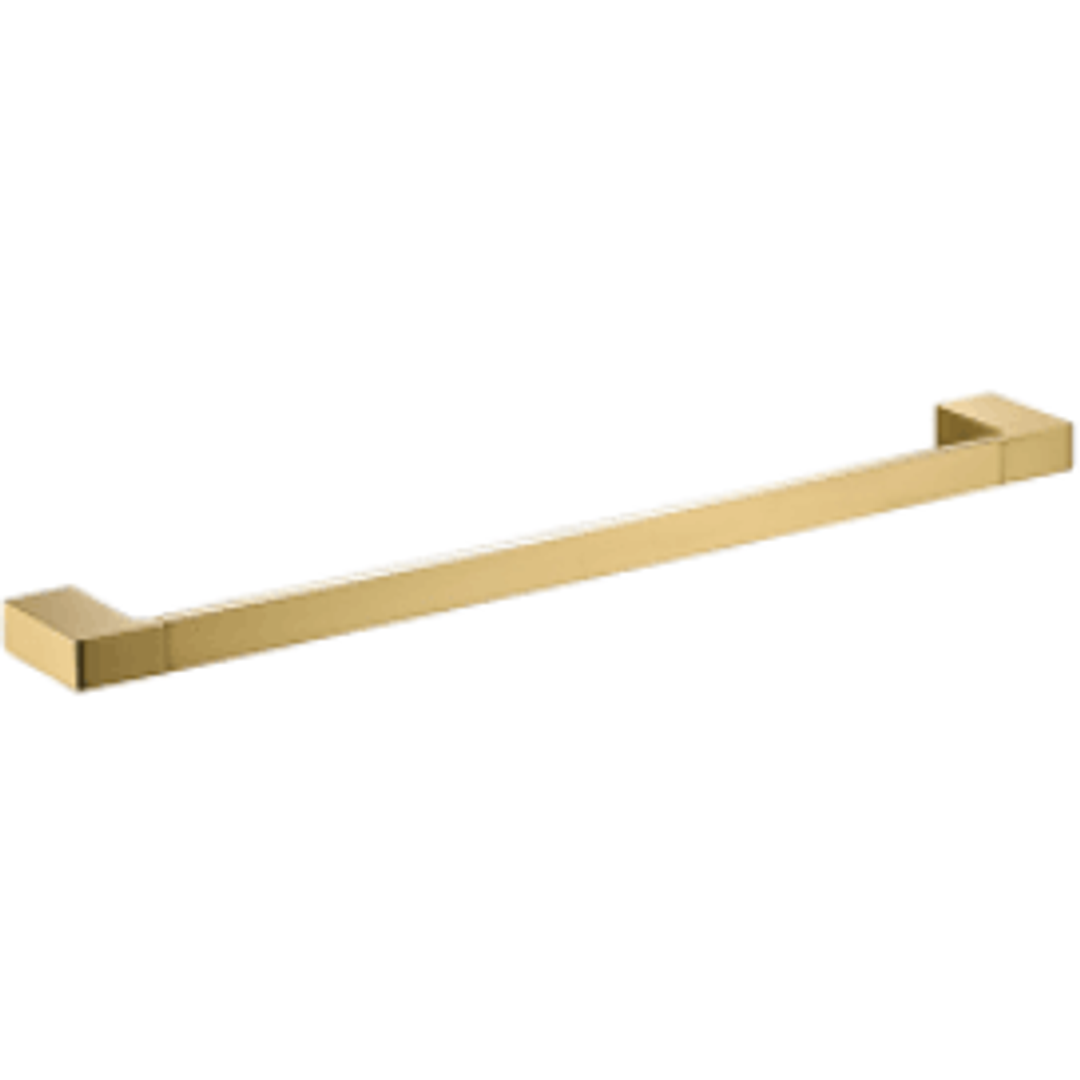 Bella Vista Milos Single Towel Rail Brushed Gold 400mm