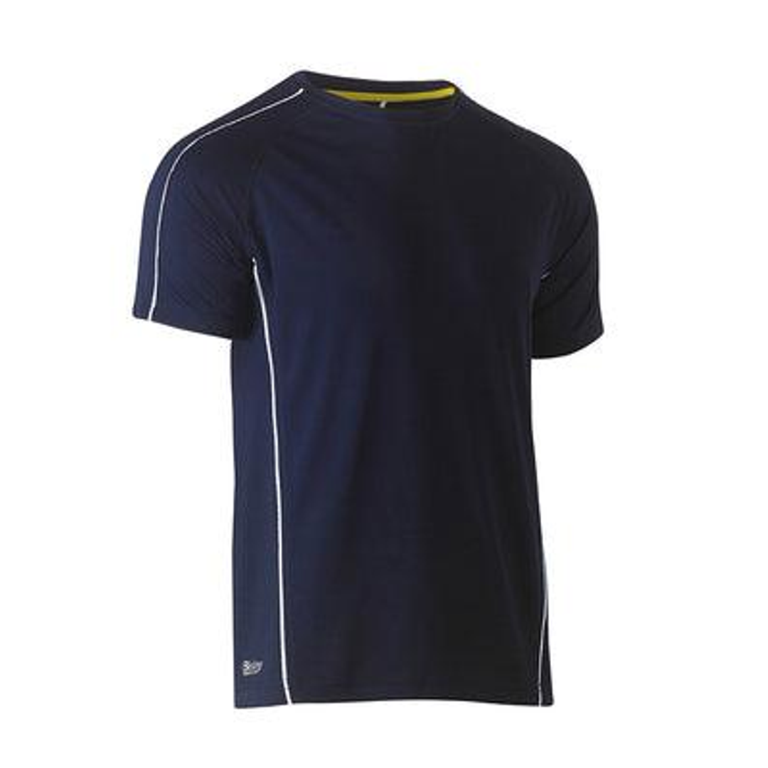 Bisley Cool Mesh Polo Reflective Piping Navy