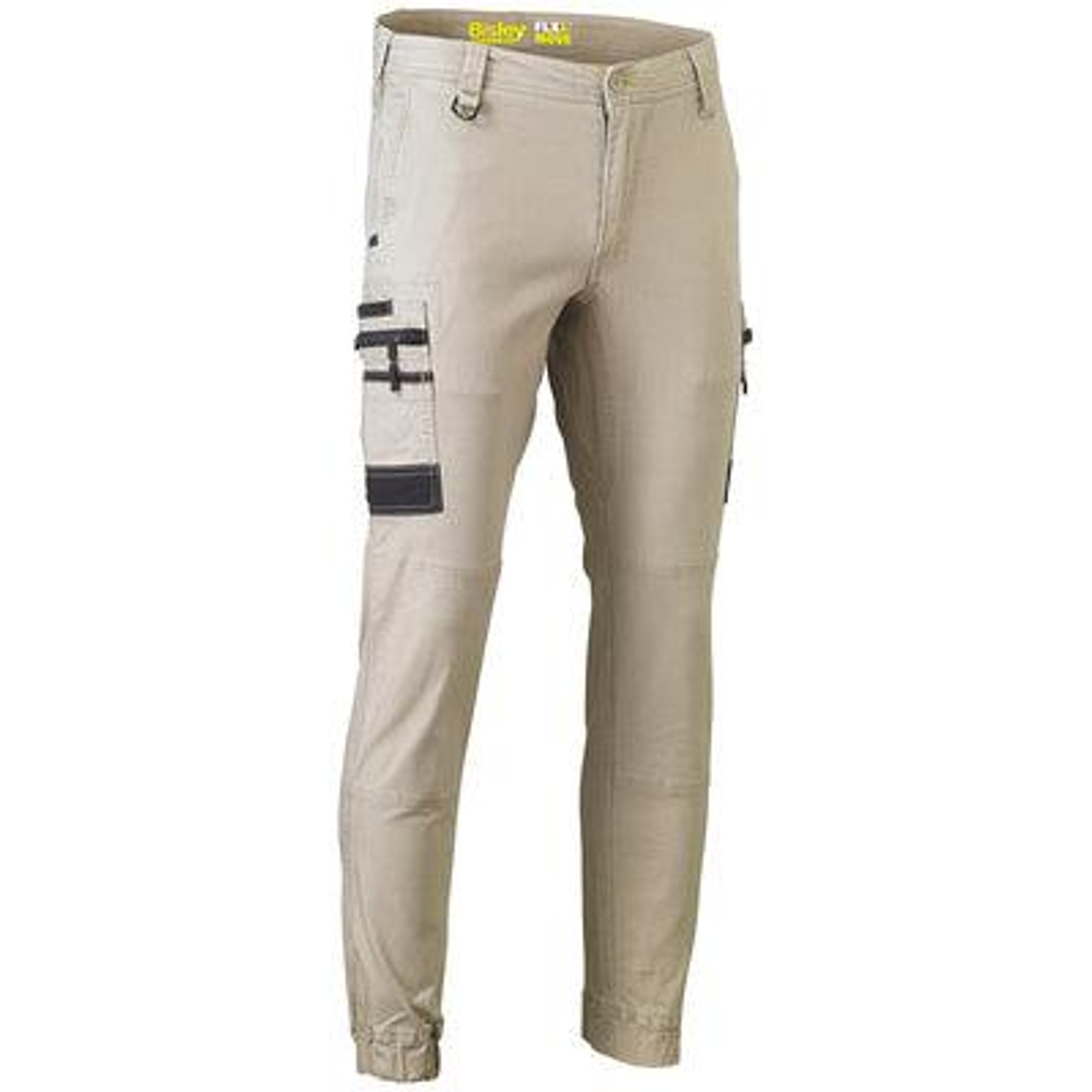Bisley Flex & Move Stretch Cargo Cuff Pant Stone