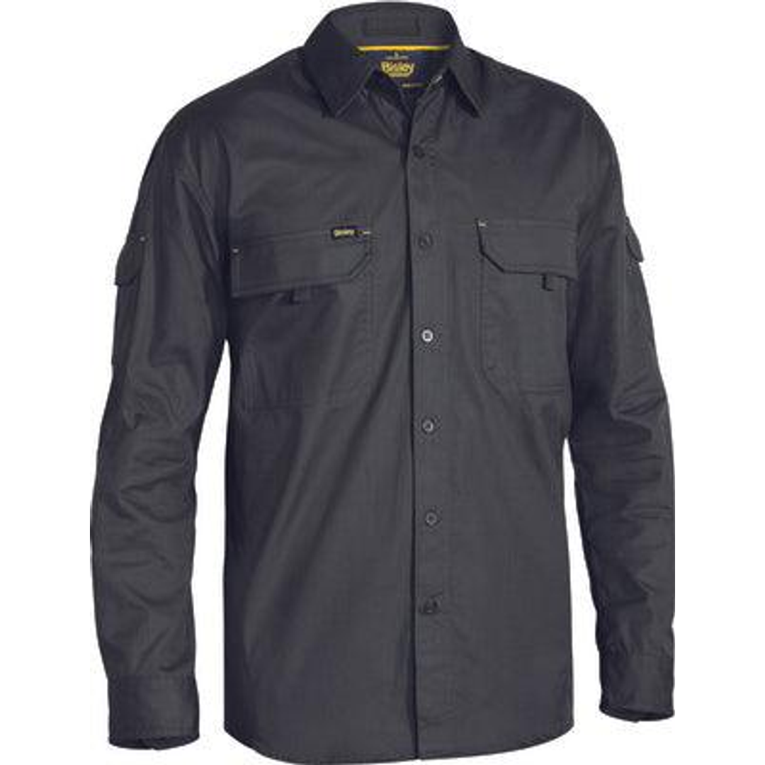 Bisley X Airflow Ripstop Ls Shirt Charcoal