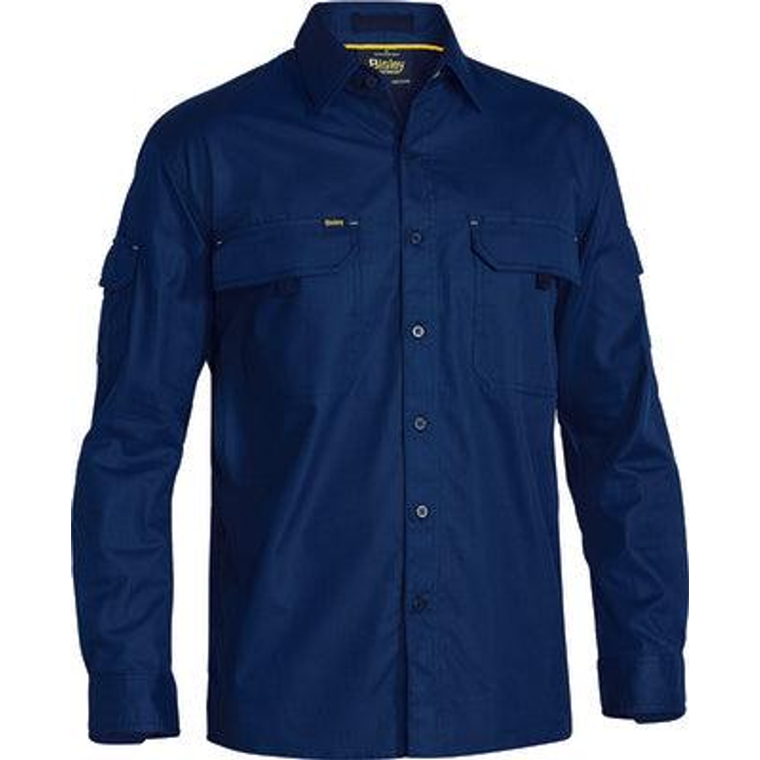 Bisley X Airflow Ripstop Ls Shirt Navy