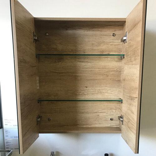 Castano 1200 Mirror Door Shaving Cabinet Oak - Burdens Plumbing