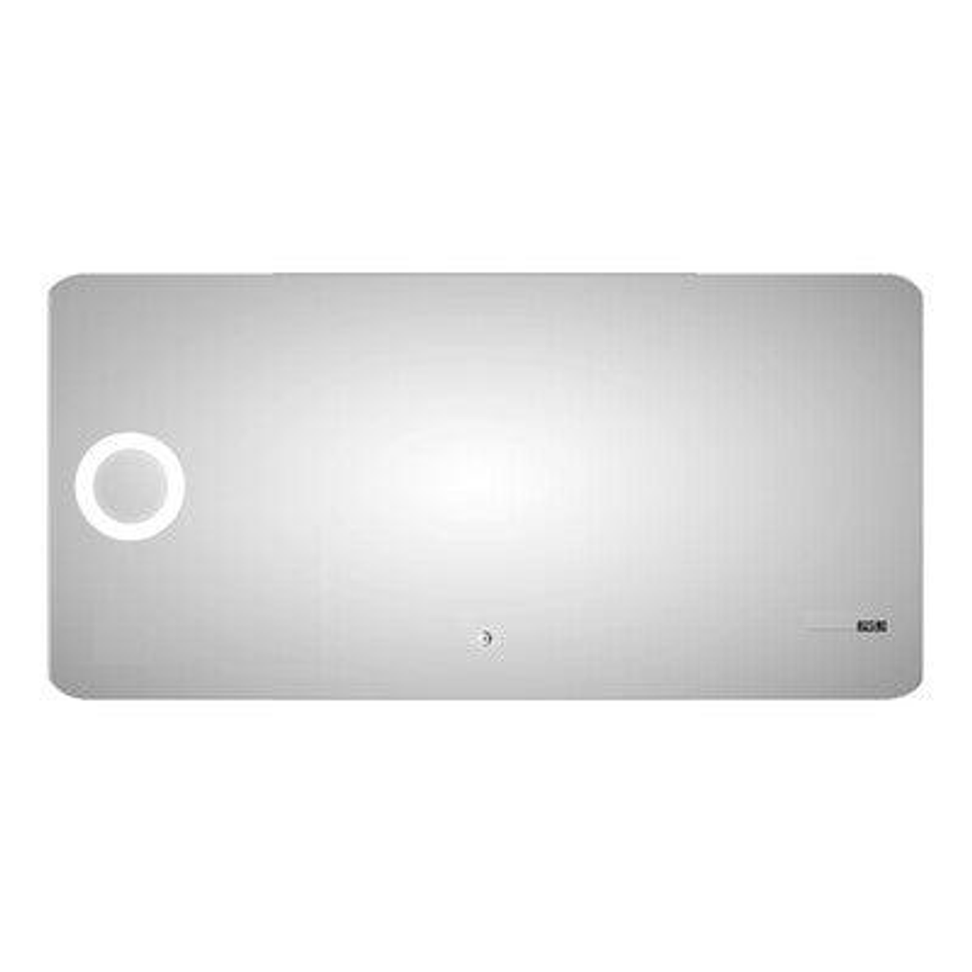 Eneo Mirror With Magnifier Backlit Top And Bottom Touch Switch & Clock & Demister 1400 X 700 By
